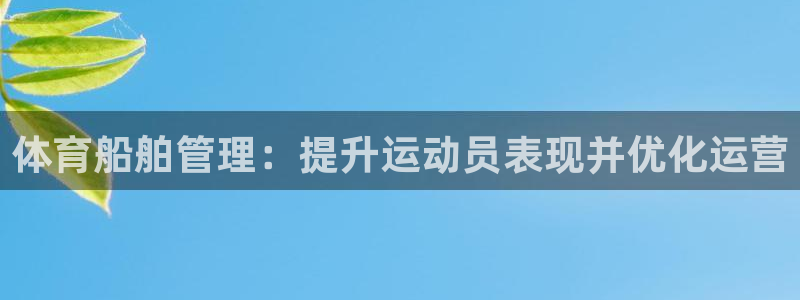 必一体育登陆：体育船